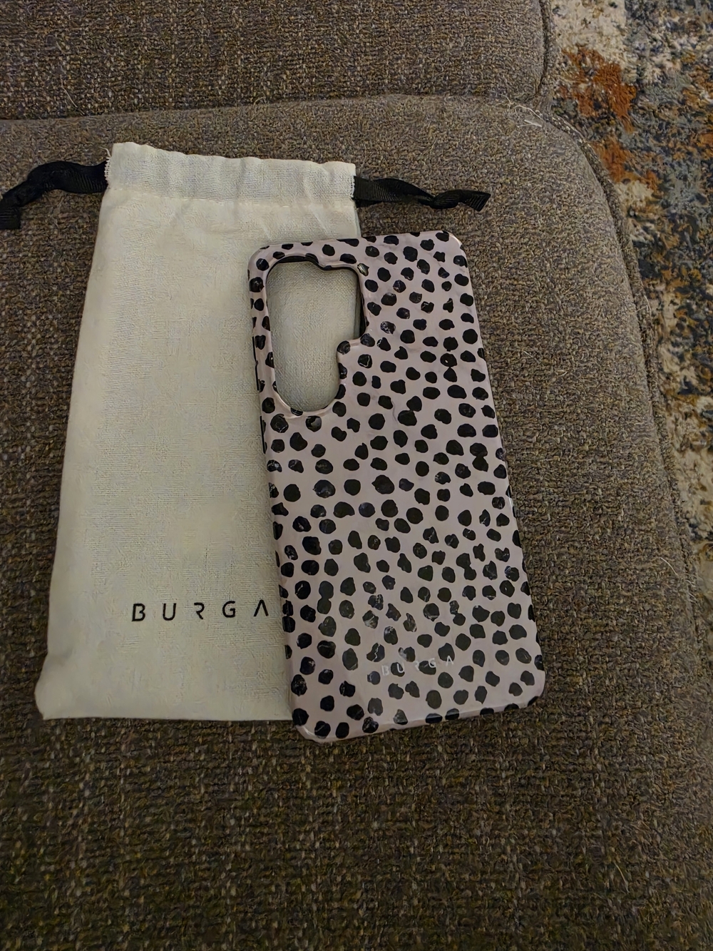 Burgs Cream and Black Leopard Print Samsung S26 Ultra Phone Case
